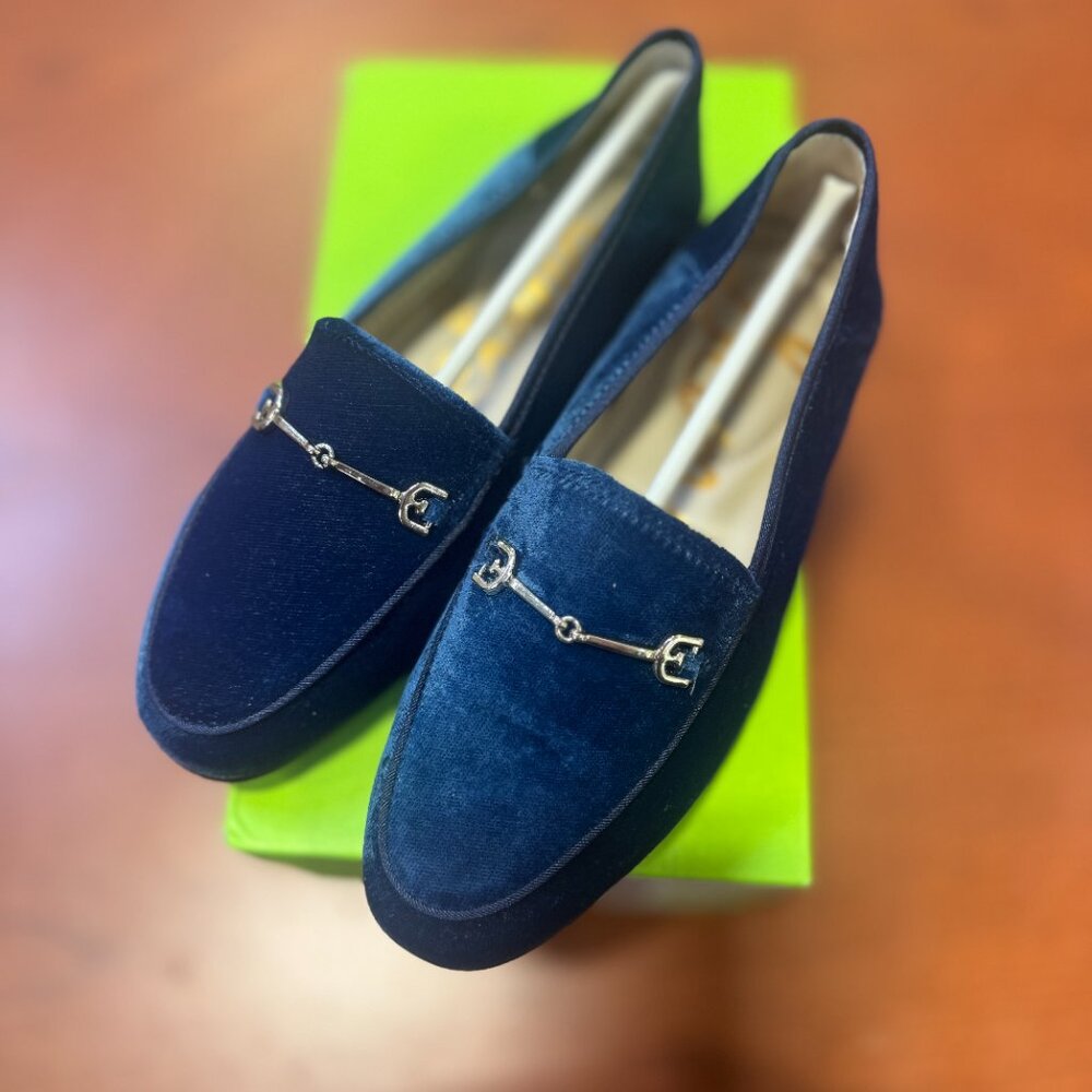 Sam Edelman Girls Loraine Mini Loafer, Moonlight Blue, 2 Big Kid